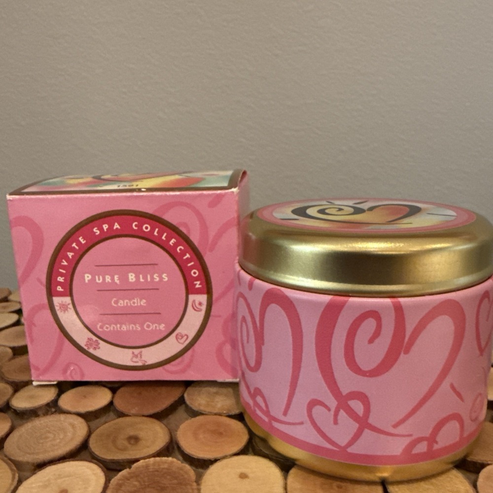 MARY KAY Pure Bliss Candle Private Spa Collection Lid Is Dented Discontinued NOS